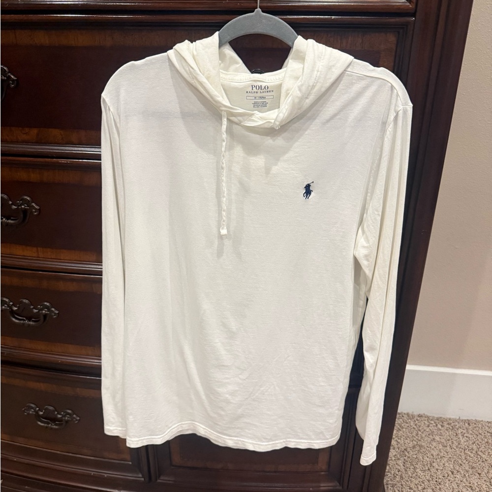 Polo by Ralph Lauren White Tee with Navy Logo Print